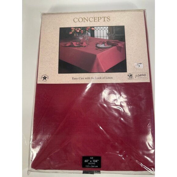 Naturals Red tablecloth 60x104 - Picture 2 of 4